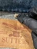 Sutter 100% Cotton Blue Denim Jacket Size M - photo 6