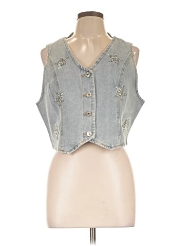 Shein Denim Vest (view 1)