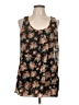 Hem & Thread 100% Polyester Black Sleeveless Blouse Size L - photo 1