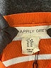 Happily Grey 100% Polyester Stripes Orange Pullover Sweater Size M - photo 7