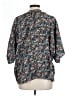 Kenar 100% Polyester Floral Teal 3/4 Sleeve Blouse Size L - photo 2