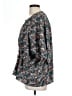 Kenar 100% Polyester Floral Teal 3/4 Sleeve Blouse Size L - photo 5