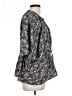 Kenar 100% Polyester Floral Teal 3/4 Sleeve Blouse Size L - photo 4
