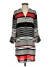 Chico's Stripes Gray Casual Dress Size S - photo 1