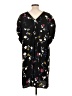 Halogen 100% Polyester Floral Black Casual Dress Size XL - photo 2