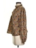 Shein Floral Brown Long Sleeve Blouse Size 4 - photo 5