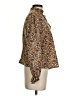 Shein Floral Brown Long Sleeve Blouse Size 4 - photo 4