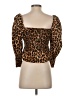 Zara Brown 3/4 Sleeve Top Size XS - photo 2