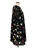 Halogen 100% Polyester Floral Black Casual Dress Size XL - photo 4