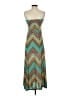 Win Win Chevron-herringbone Teal Casual Dress Size Sm - Med - photo 2