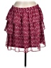 Gap 100% Polyester Chevron-herringbone Burgundy Casual Skirt Size M - photo 1