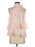 CeCe 100% Polyester Orange Sleeveless Blouse Size XS - photo 1