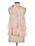 CeCe 100% Polyester Orange Sleeveless Blouse Size XS - photo 2
