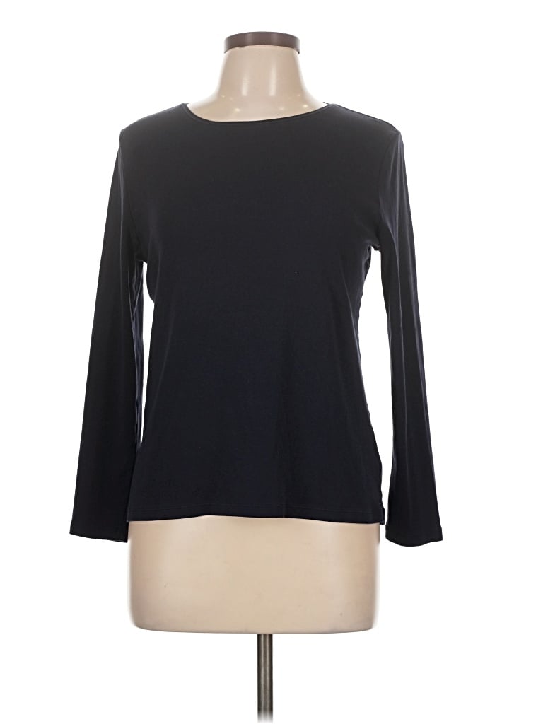 Pre-owned Talbots 3/4 Sleeve T-shirt In Black