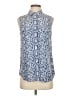 Equipment 100% Silk Blue Sleeveless Silk Top Size S - photo 1