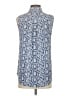 Equipment 100% Silk Blue Sleeveless Silk Top Size S - photo 2