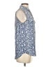 Equipment 100% Silk Blue Sleeveless Silk Top Size S - photo 4