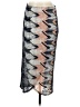 Maeve Chevron-herringbone Silver Casual Skirt Size S - photo 1