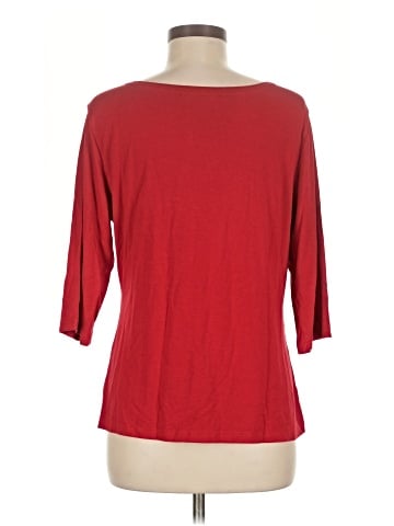 Allegra K 3/4 Sleeve T-Shirt (view 2)
