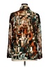 Calvin Klein Print Brown Long Sleeve Blouse Size XL - photo 2