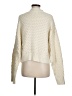 Double Zero 100% Acrylic Solid Ivory Turtleneck Sweater Size M - photo 2