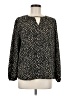 Maurices 100% Polyester Black Long Sleeve Blouse Size M - photo 1