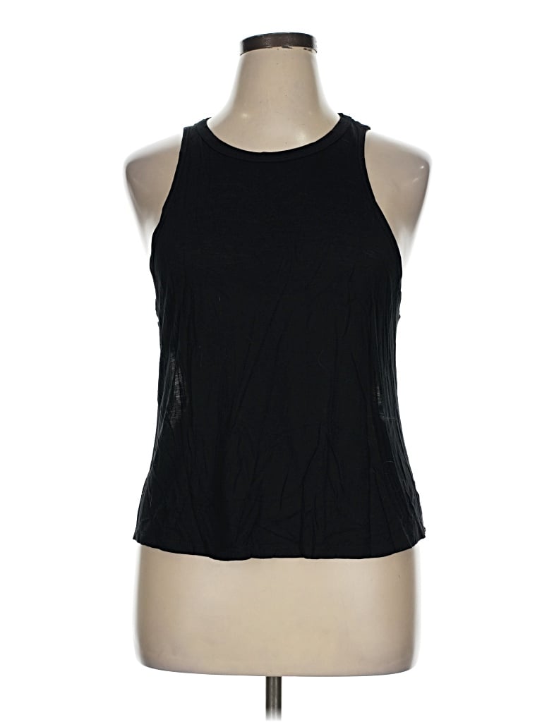 Pre-owned Abound Tank Top Black Halter Neckline Tops