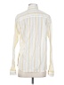 Zara 100% Cotton Stripes Ivory Long Sleeve Button-Down Shirt Size S - photo 2