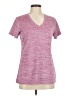 Reebok 100% Polyester Tweed Pink Active T-Shirt Size M - photo 1