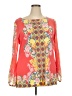 JM Collection Orange Long Sleeve Blouse Size XXL - photo 1