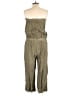 Cloth & Stone Solid Green Jumpsuit Size L - photo 2