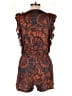 BCBGMAXAZRIA 100% Rayon Paisley Orange Romper Size L - photo 2