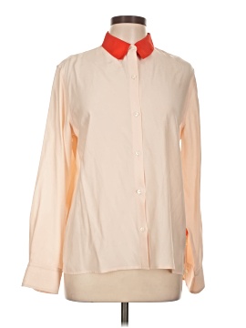 Rag & Bone Long Sleeve Silk Top