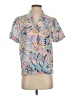 Escada Paisley Blue Short Sleeve Blouse Size S - photo 1