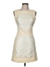 Esley 100% Polyester Metallic Ivory Cocktail Dress Size M - photo 1
