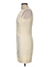 Esley 100% Polyester Metallic Ivory Cocktail Dress Size M - photo 5