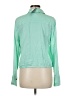 Linda Allard Ellen Tracy Green Long Sleeve Silk Top Size 8 - photo 2