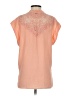 Living Doll 100% Polyester Orange Short Sleeve Blouse Size S - photo 2