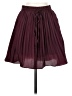Unbranded 100% Polyester Solid Burgundy Casual Skirt Size S - photo 1