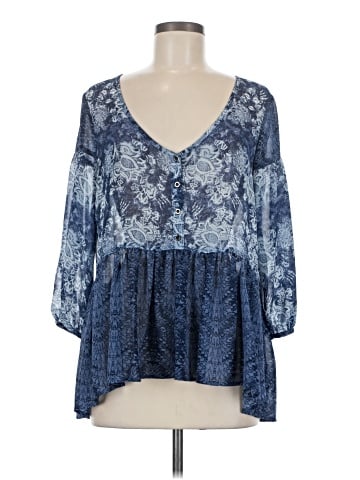 Ecote 3/4 Sleeve Blouse (view 1)