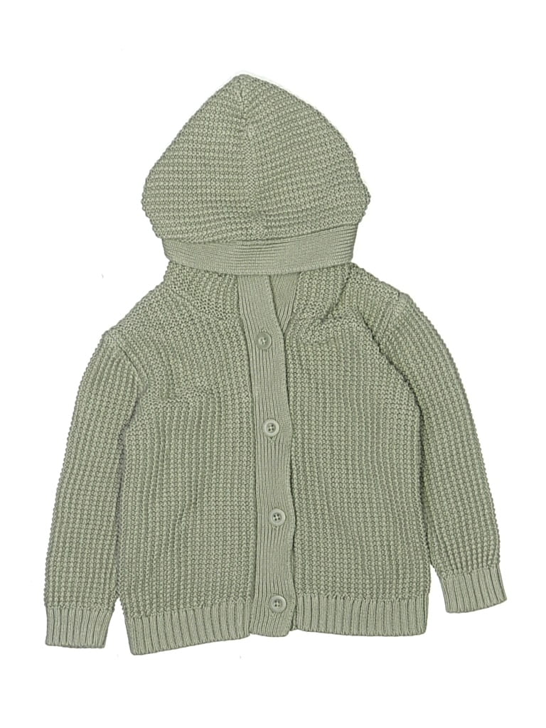 Pre-owned Nordstrom Kids' Cardigan Sweater In Green