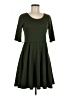 Coco Love Solid Green Casual Dress Size M - photo 1