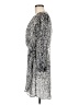 Veronica M. 100% Polyester Animal Print Gray Casual Dress Size M - photo 5