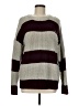 Charlotte Russe Stripes Burgundy Pullover Sweater Size M - photo 1