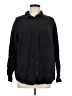 Gap Solid Black Long Sleeve Button-Down Shirt Size M - photo 1