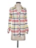 Joie Plaid Pink 3/4 Sleeve Button-Down Shirt Size XS - photo 1