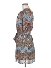 Aqua 100% Polyester Paisley Blue Casual Dress Size M - photo 5