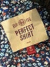 SO 100% Rayon Floral Blue Long Sleeve Button-Down Shirt Size M - photo 7