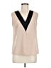 Shein Tan Sleeveless Blouse Size 6 - photo 1