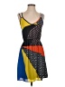 Everly 100% Polyester Color Block Yellow Casual Dress Size S - photo 1
